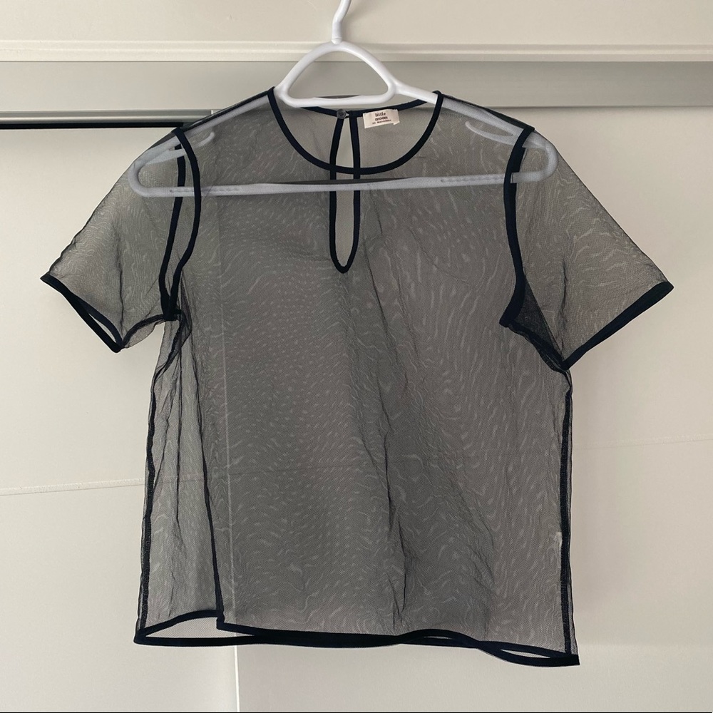Aritzia fine mesh tshirt - Picture 2 of 4